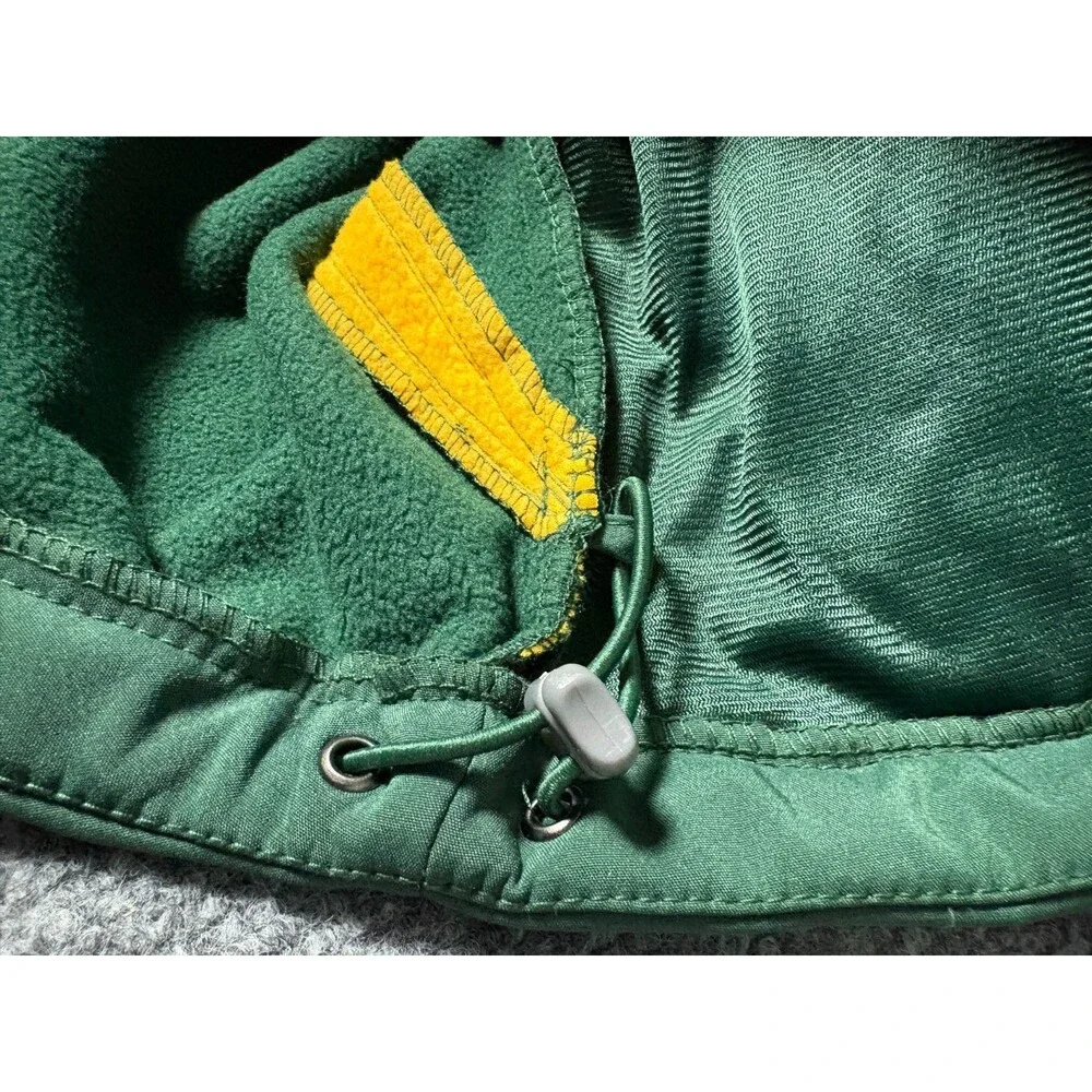 Green Bay Packers Jacket mens Small Full Zip Green Long Sleeve Zip Pockets